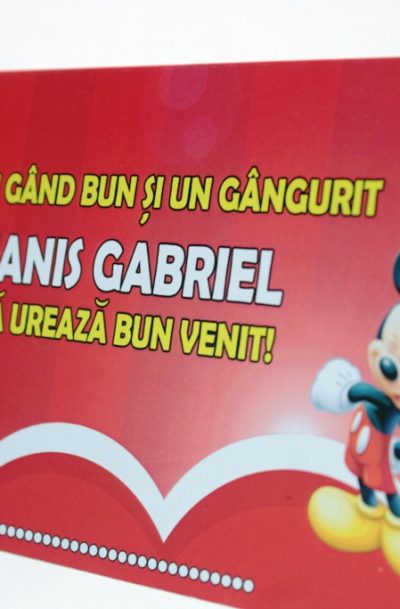 Plic de bani pentru botez cu Mickey Mouse