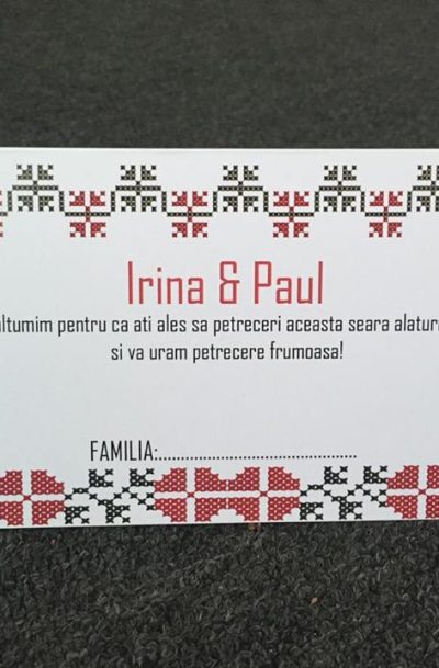Plic de bani pentru nunta model traditional romanesc