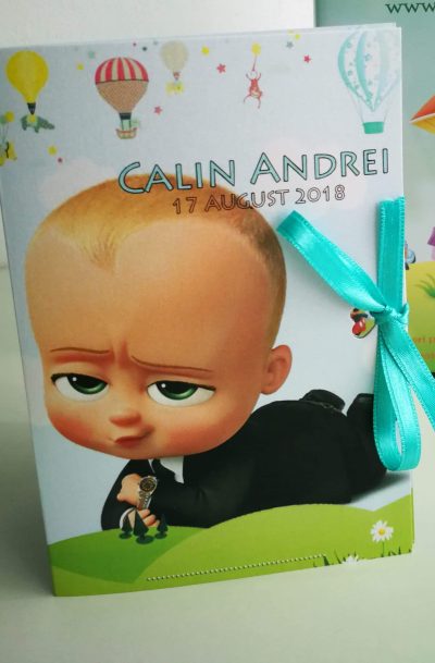 Invitatie botez cu Baby Boss
