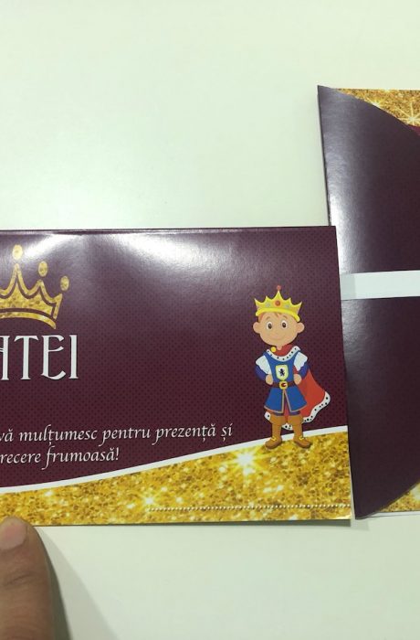 Set invitatii si plic de bani cu Micul Print