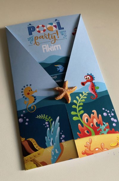 Invitatii botez Pool Party