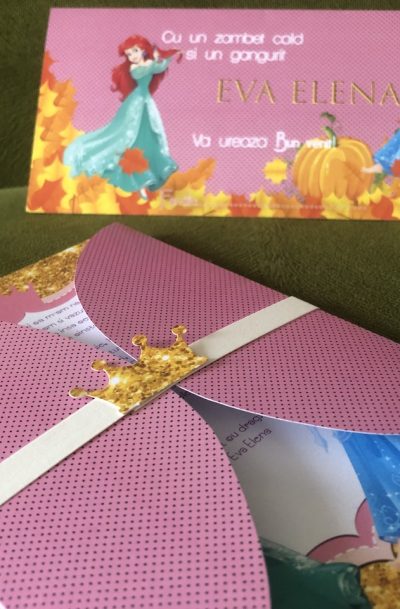 invitatii cu printese