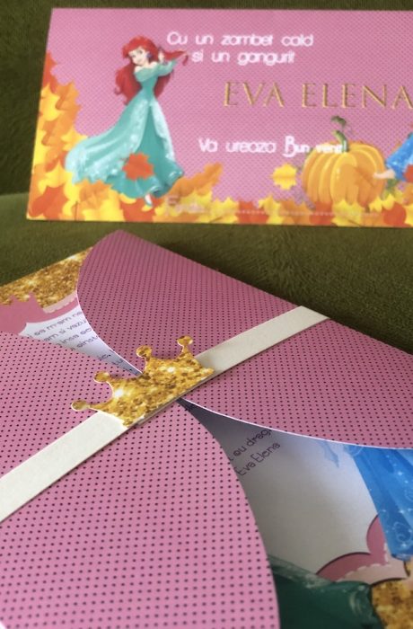 invitatii cu printese