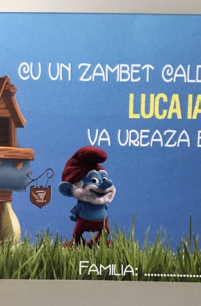 Plic de bani cu strumfi 2