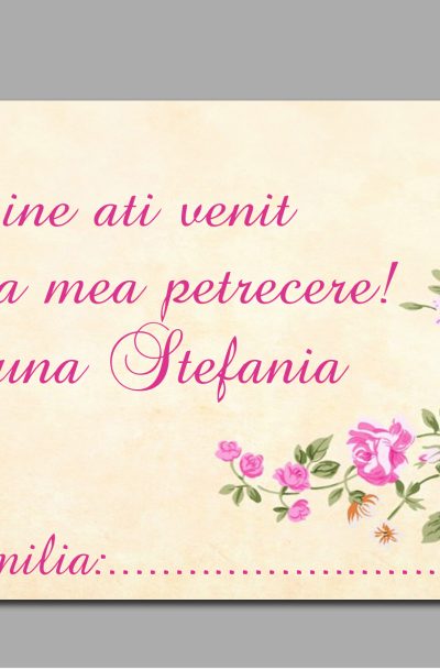Plic de bani cu bujori