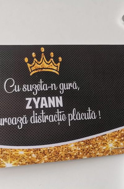 Plic de bani botez Micul Print, brown, cod produs pb11