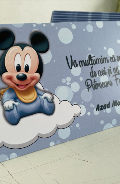 Plic bani botez Baby Mickey Mouse, cod produs pbbbmm01