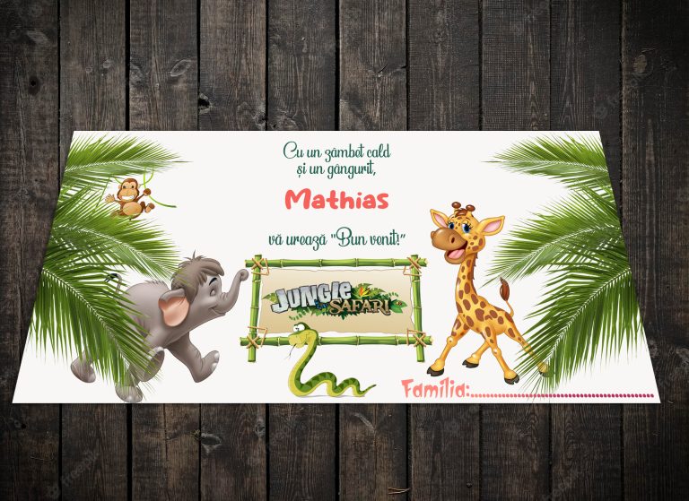 Plicuri de bani cu tematica Jungle