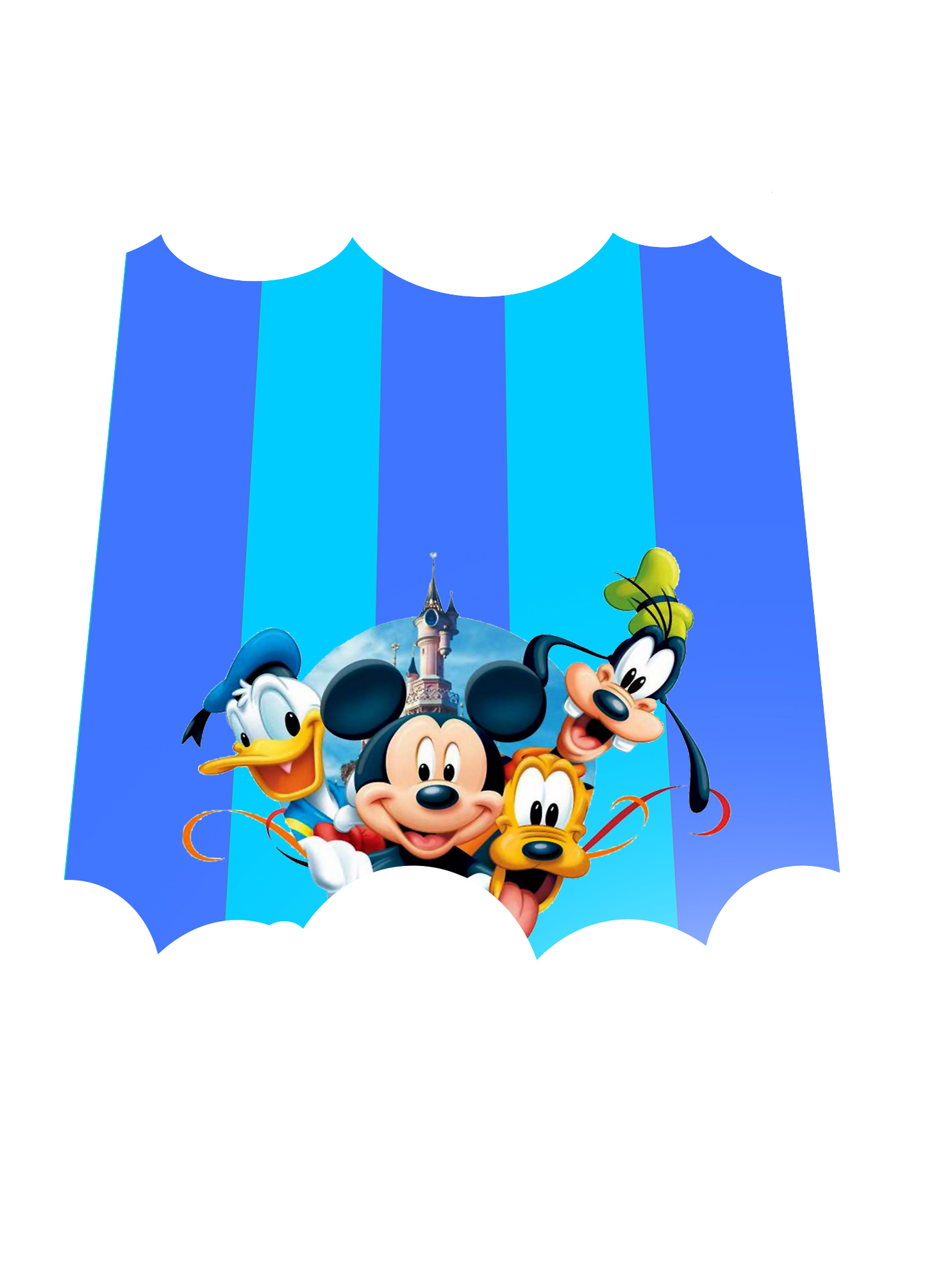 Invitatie botez Mickey si Pluto, cod produs ibmp0022